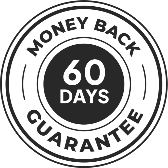 60 day money back guarantee badge